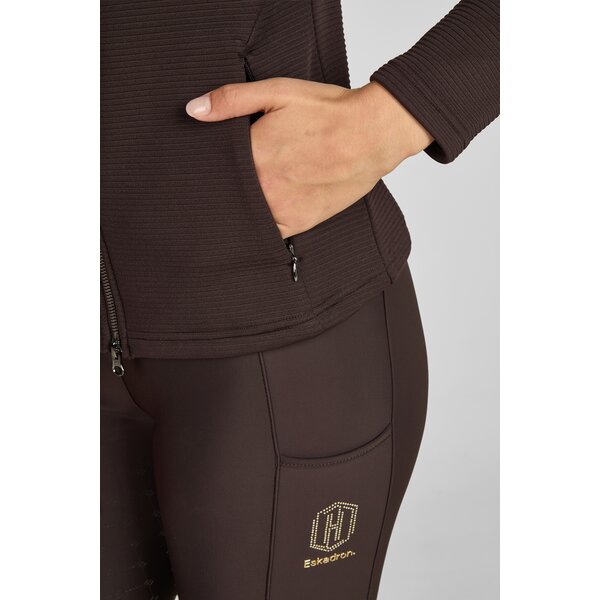 ESKADRON Heritage zip-shirt black truffle | XS