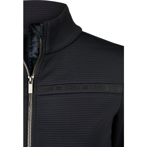ESKADRON Heritage zip-shirt navy | XS