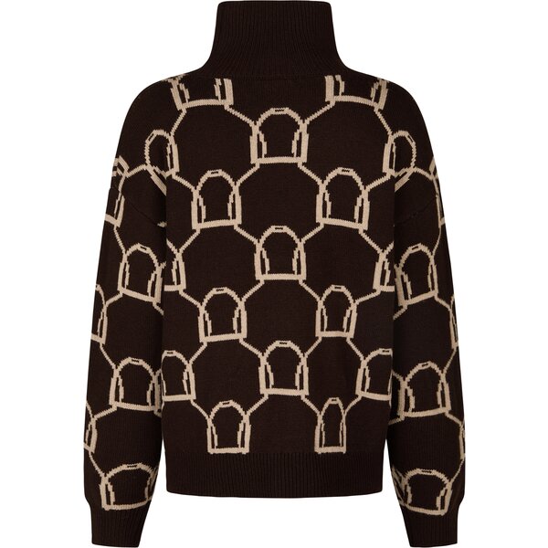 ESKADRON Heritage gebreide coltrui black truffle | XS