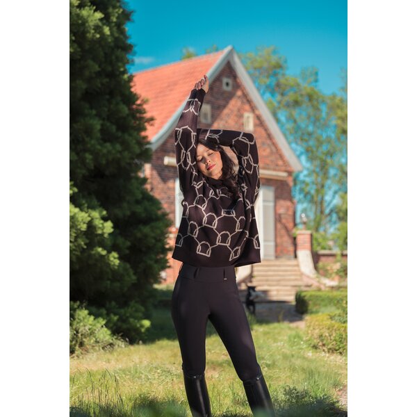 ESKADRON Heritage gebreide coltrui black truffle | XS