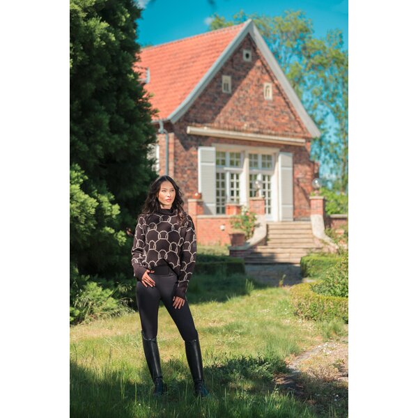 ESKADRON Heritage gebreide coltrui black truffle | XS