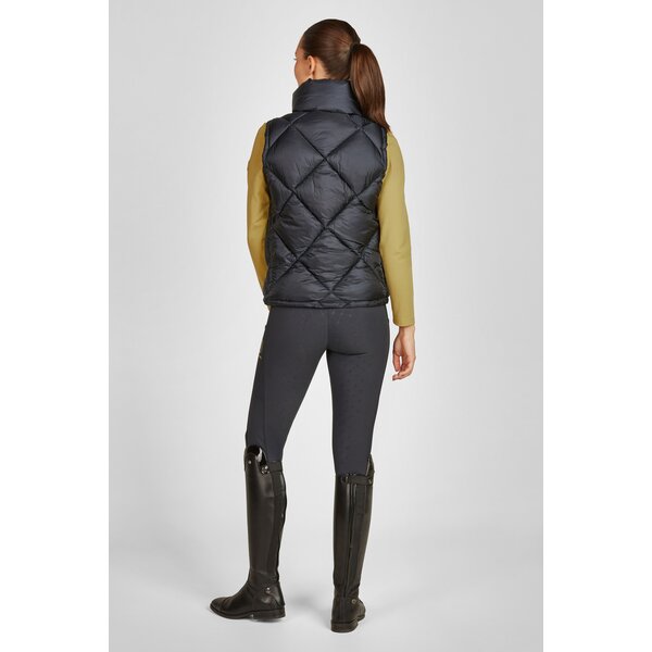 ESKADRON Heritage gewatteerd bodywarmer met glanseffect navy | XS