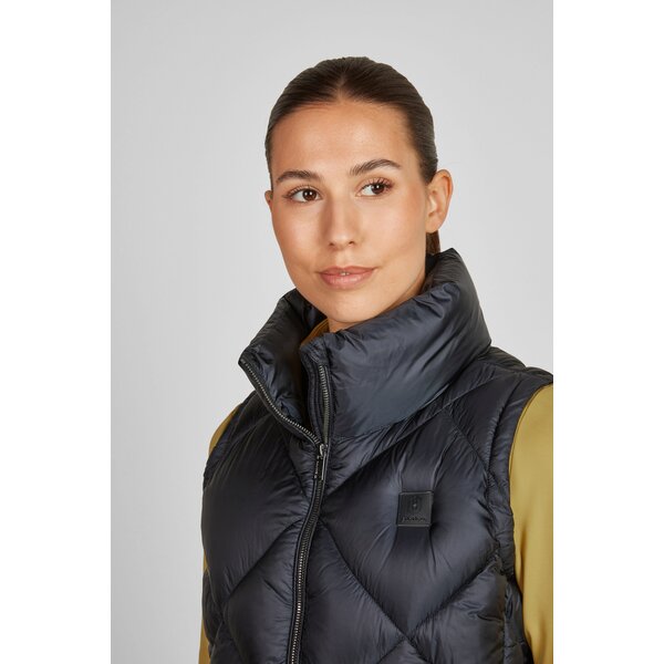ESKADRON Heritage gewatteerd bodywarmer met glanseffect navy | XS