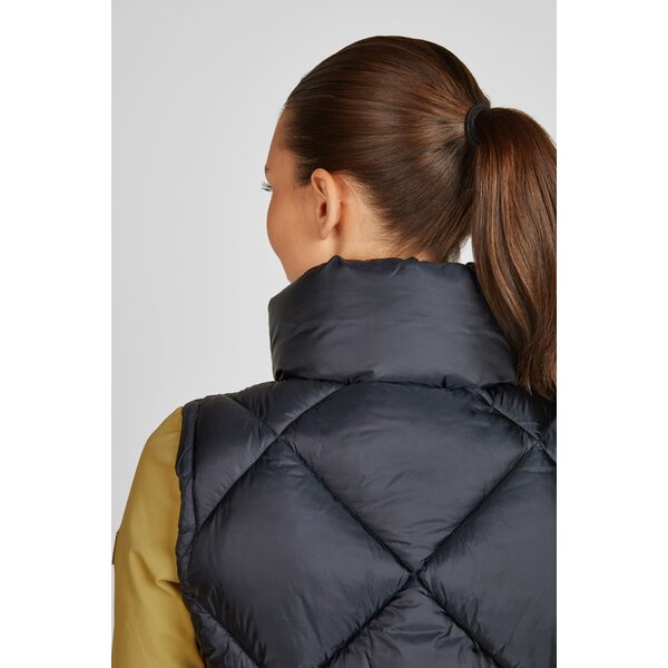 ESKADRON Heritage gewatteerd bodywarmer met glanseffect navy | XS