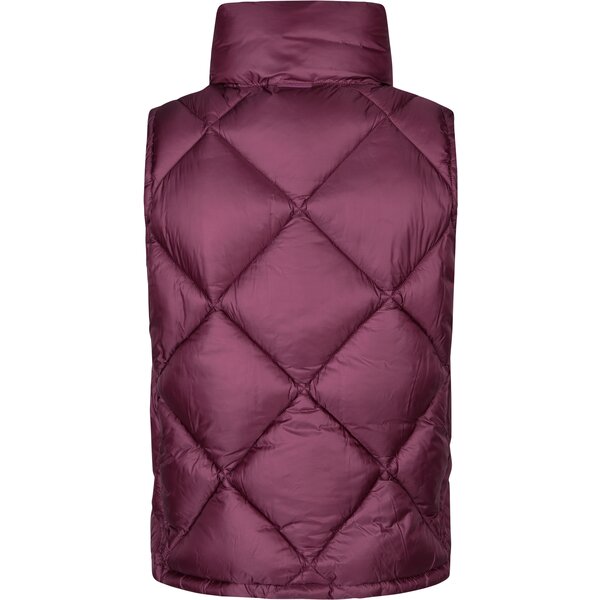 ESKADRON Heritage gewatteerd bodywarmer met glanseffect wildberry | XS