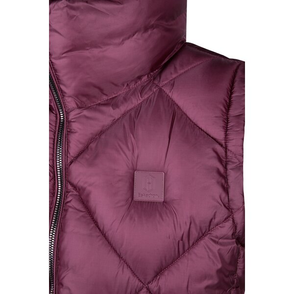 ESKADRON Heritage gewatteerd bodywarmer met glanseffect wildberry | XS