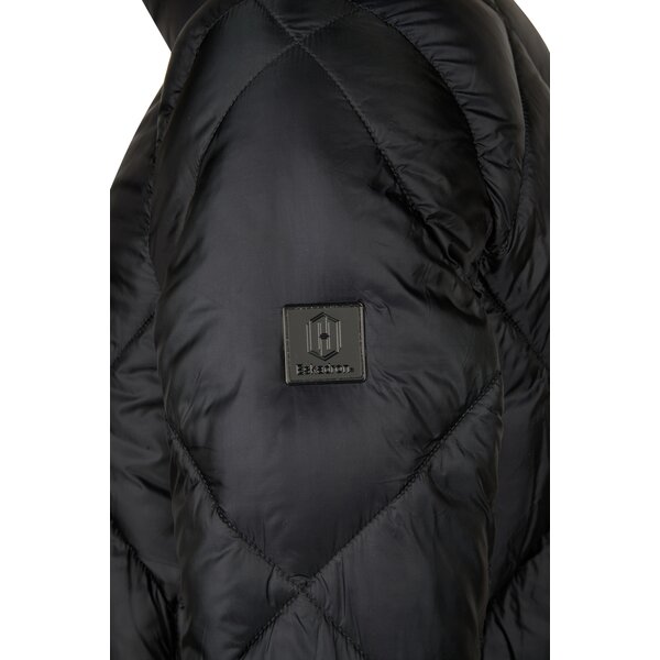 ESKADRON Heritage gewatteerde jas met glanseffect navy | XS