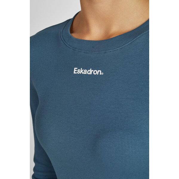 ESKADRON Classic Sports rib longsleeve ocean | XXS