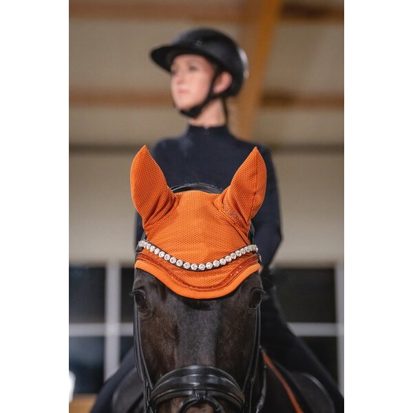 ESKADRON Platinum oornetje Dynair Mesh Jewel amber | Warmbloed