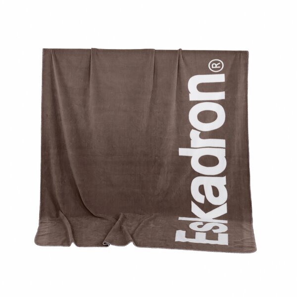 ESKADRON Dynamic fleece plaid powder taupe | ca. 180 x 220 cm