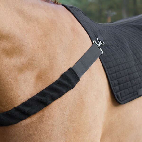 Back on Track borstgordel voor rugwarmer black