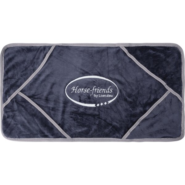 Loesdau verzorgingsdoek Multi Towel black/grey | ca. 65 cm x 35 cm