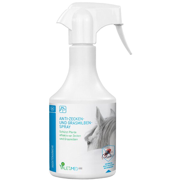 VALETUMED Anti-Zecken-Grasmilben Spray für Pferde 500 ml