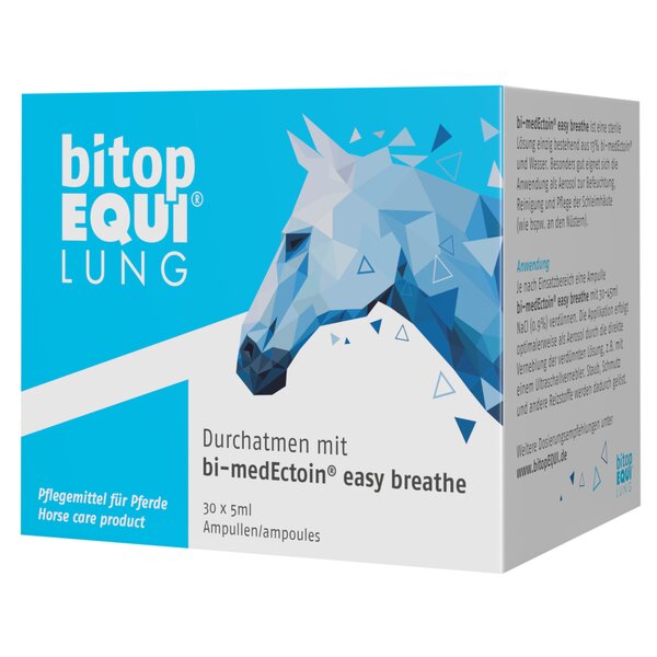 bitopEQUI Bi-medEctoin easy breathe Ampullen Monatspackung 30 Ampullen á 5 ml