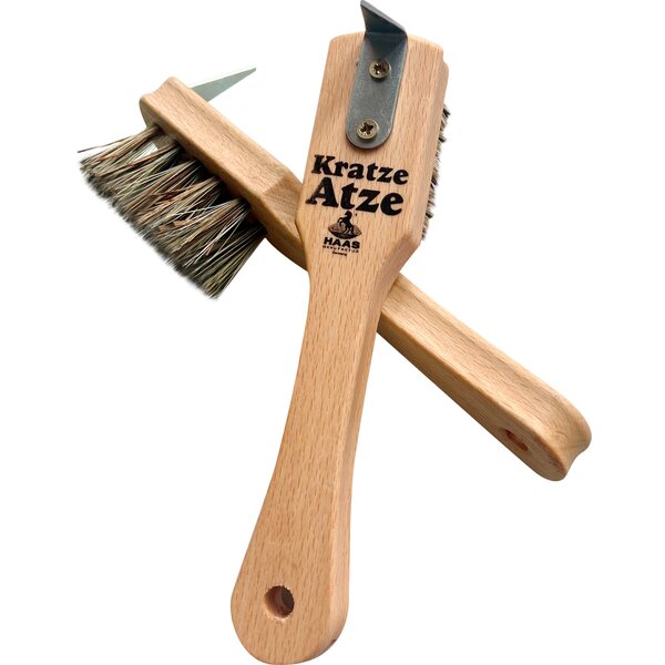 HAAS Holz-Hufkratzer Atze-Kratze natur