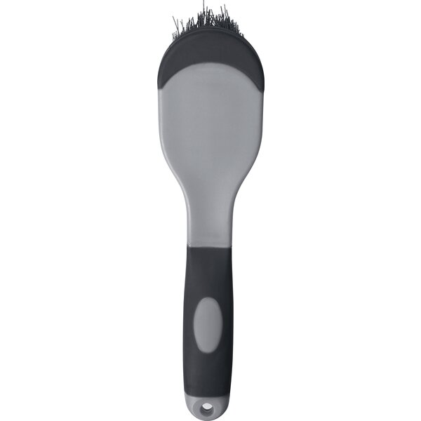 Horse-friends zachte hoefborstel grey/black