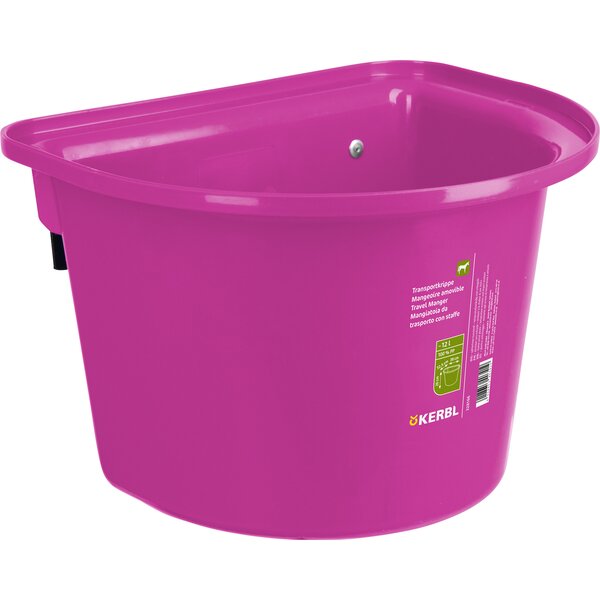 KERBL wedstrijd- en stalvoerbak pink | 12 L