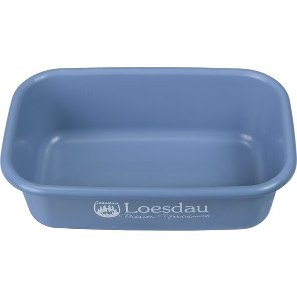 Loesdau Futterbox eckig grau/blau | 3 Liter