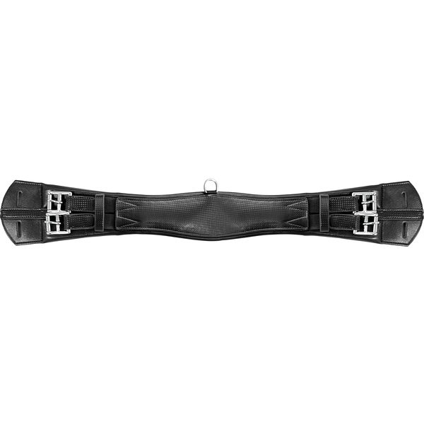 Leder-Kurzgurt Carbon Soft schwarz/carbon | 65 cm