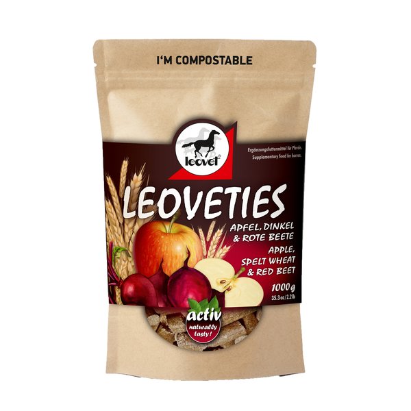 leovet Leckerli Leoveties Apfel & Dinkel & Rote Beete 1 kg