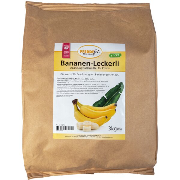 PFERDEfit by Loesdau Bananen-Leckerli Sticks 3 kg