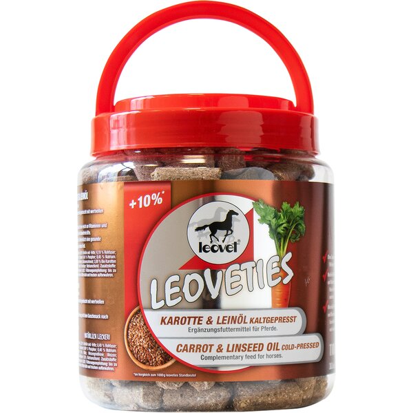 leovet snoepjes Leoveties – wortel & koudgeperste lijnzaadolie 1100 g