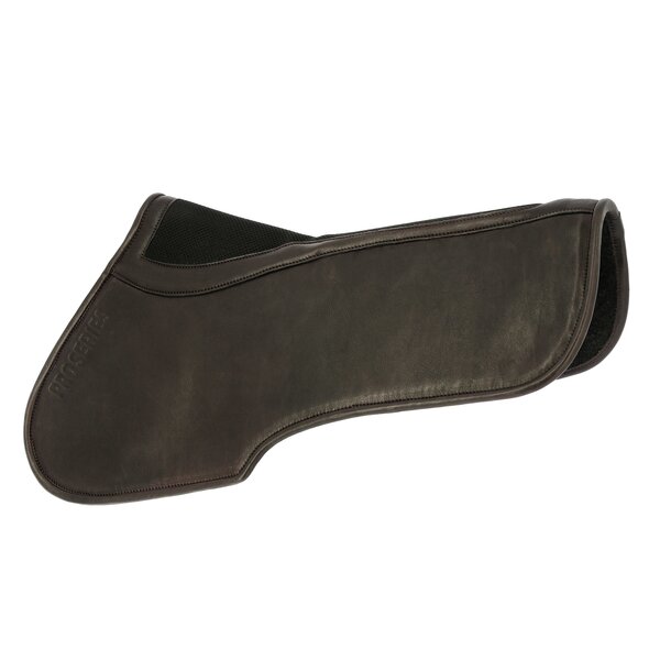 Riding World PRO SERIES rugbeschermer – dun vilt/leer brown | One size