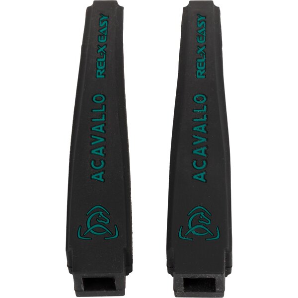 ACAVALLO siliconen arm voor stijgbeugel rel-x easy black/hunter green | One size