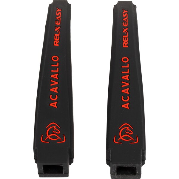ACAVALLO siliconen arm voor stijgbeugel rel-x easy black/red | One size