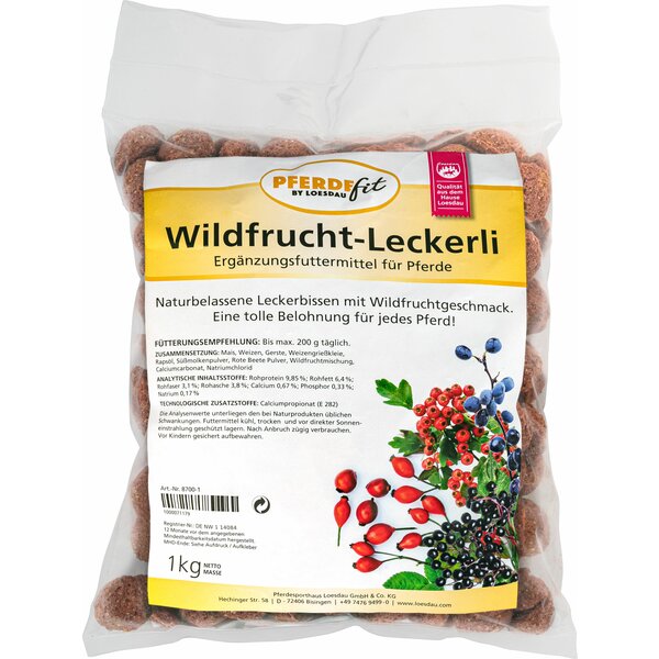 PFERDEfit by Loesdau Wildfrucht-Leckerli 1 kg
