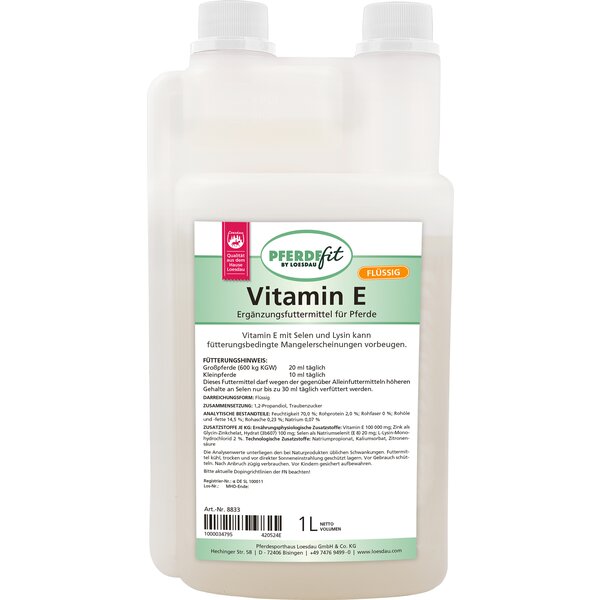 PFERDEfit by Loesdau Vitamin E flüssig 1 Liter