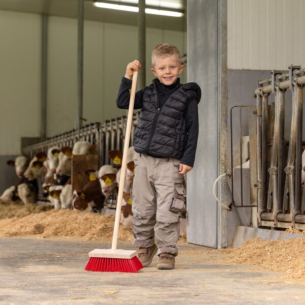 KERBL mini-straatbezem met steel 110 cm | beech stem