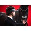 ABUS PIKEUR Reithelm AirLuxe Chrome Long Vizor