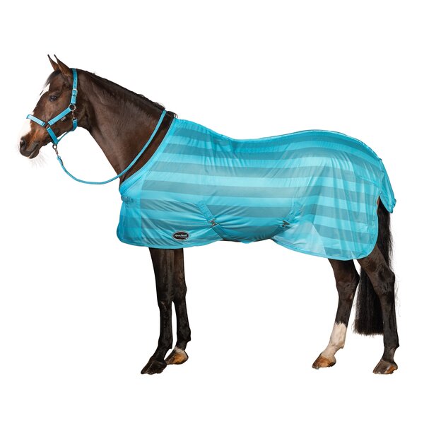 Horse-friends vliegendeken Basic light blue | 165 cm